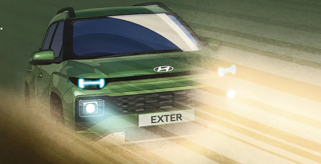 Hyundai Exter front design