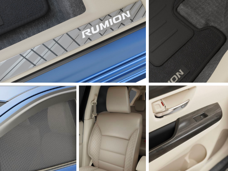 Toyota Rumion interior accessory items