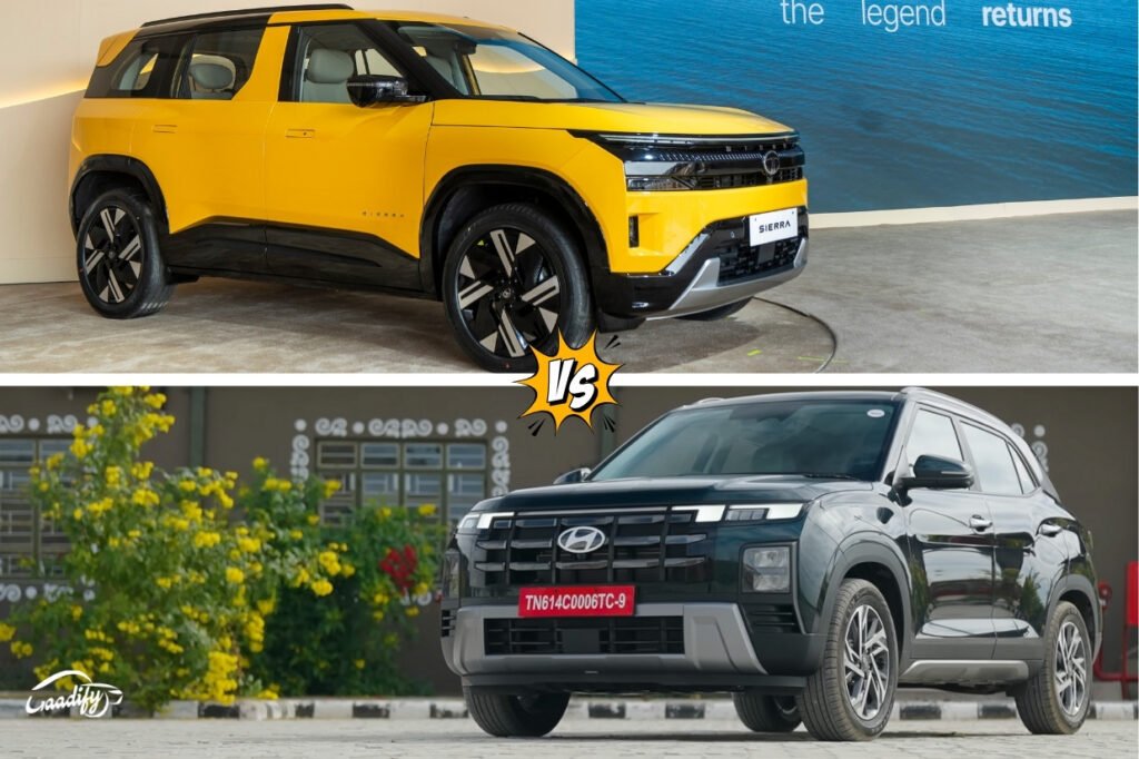 Tata Sierra vs Hyundai Creta: features