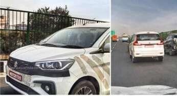 2022 Facelifted Maruti Suzuki Ertiga Spied Testing Undisguised