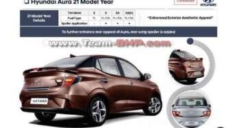 Hyundai Aura To Get A Rear Spoiler; Details Leaked Ahead Of Launch