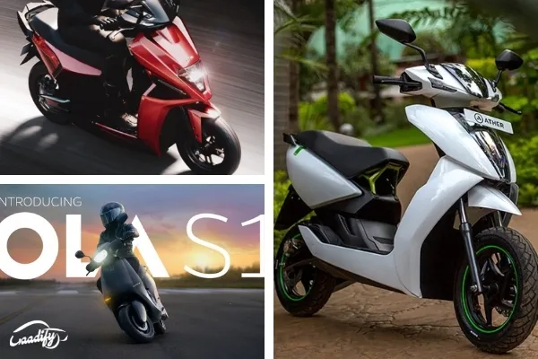 Ola Electric S1 Vs Simple One Vs Ather 450X : Price, Features And Specifications Comparison