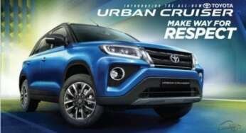 Toyota Offering A Two Years Free Maintenance Package With Upcoming Urban Cruiser