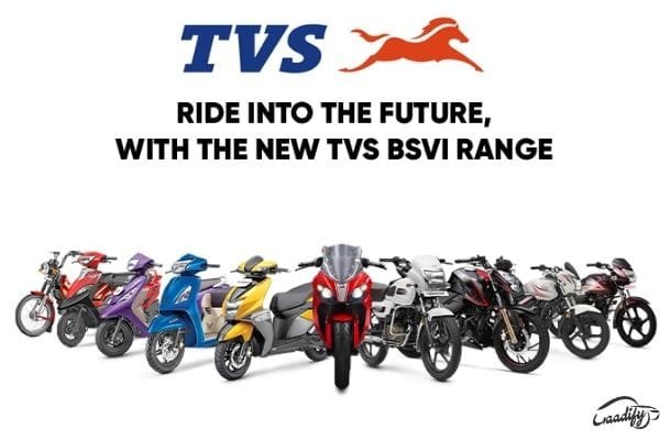 tvs motorcycle range