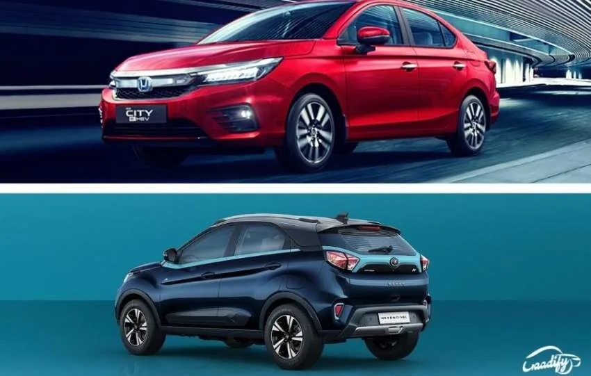 Honda City hybrid (e: HEV) vs Tata Nexon EV MAX