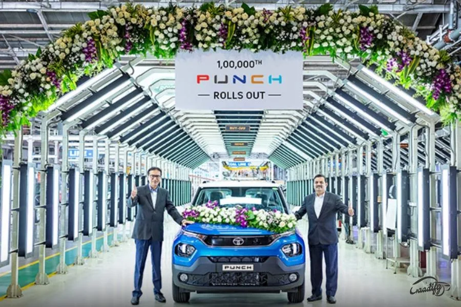 Tata Punch Crosses 1 Lakh Unit Production Milestone