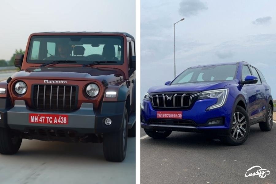 Waiting period on Mahindra Thar and XUV700