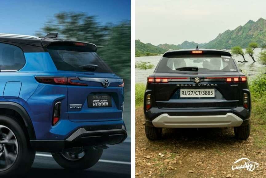 Toyota Hyryder Vs Maruti Suzuki Grand Vitara: Price Comparison