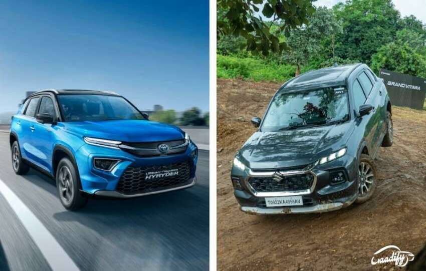 Toyota Hyryder vs Maruti Grand Vitara