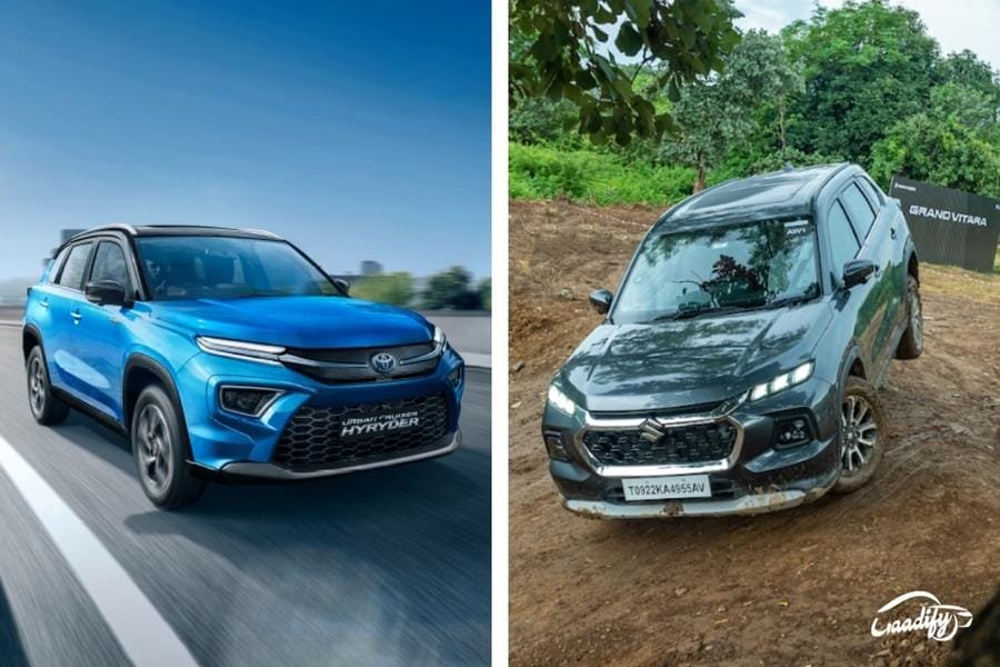 Toyota Hyryder vs Maruti Grand Vitara