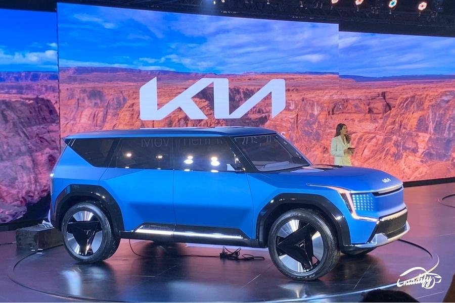 Kia EV9 Electric Concept SUV Showcased At Auto Expo 2023