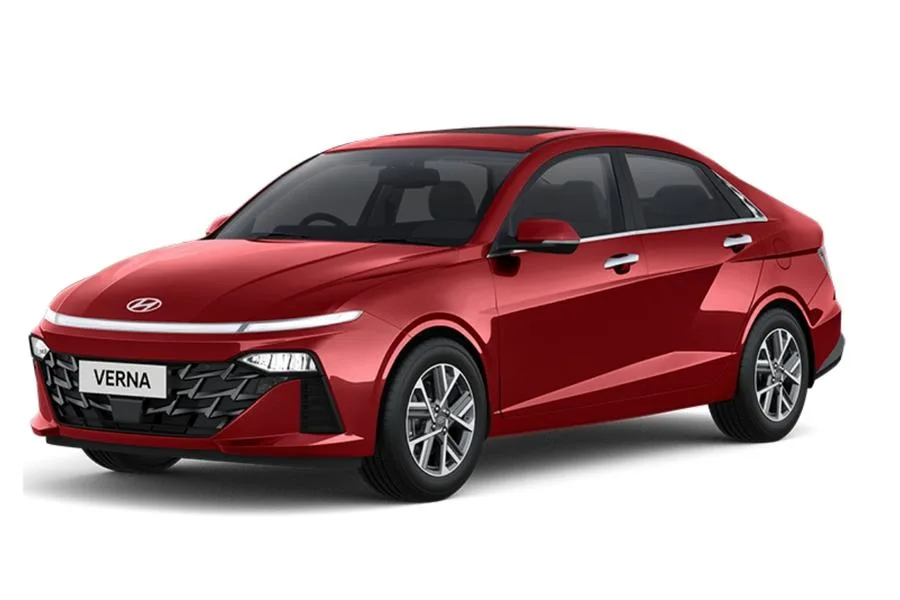 2023 Hyundai Verna in red color