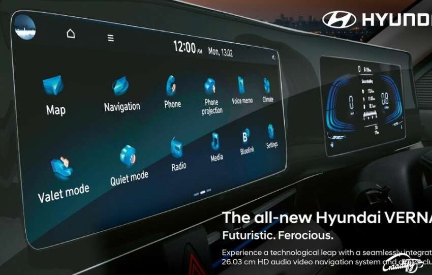 2023 New Hyundai Verna music system (infotainment)
