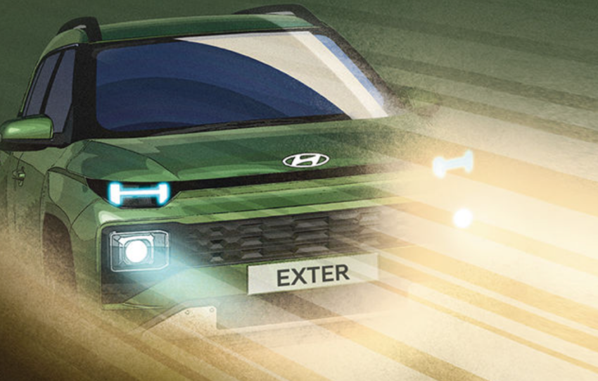 Hyundai Exter front design