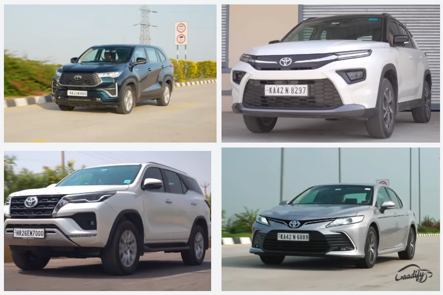 toyota cars in india 2023