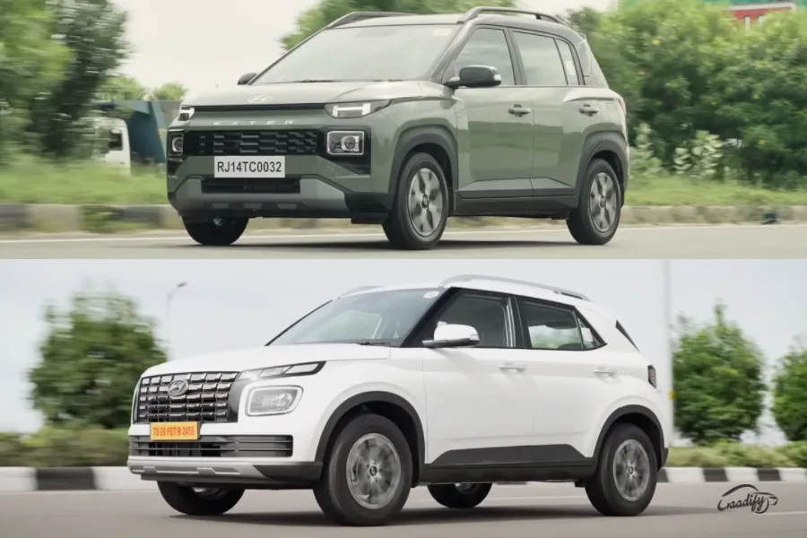 Hyundai Exter vs Venue price