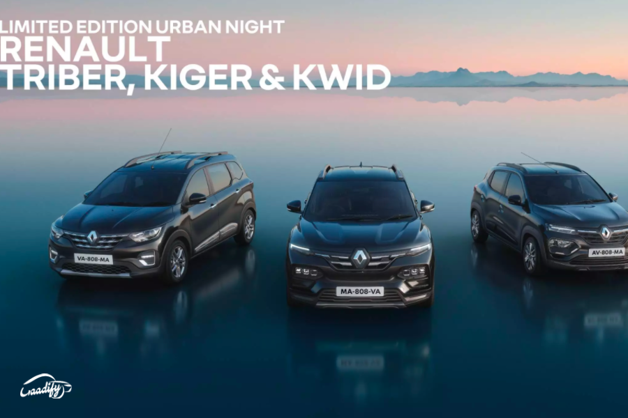 Renault Kwid, Triber and Kiger Urban Night Editions Launched