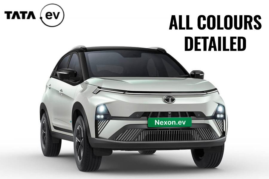 Tata Nexon.ev All Colours Detailed In Images - GaadiFy