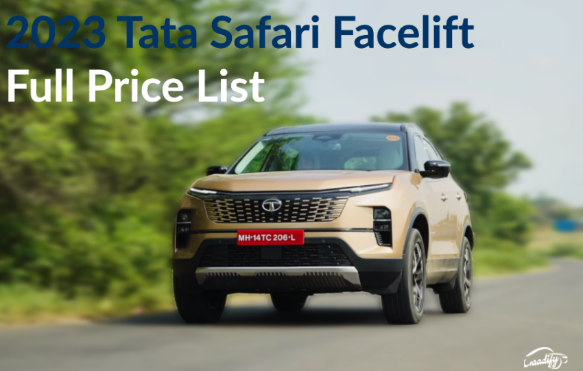 2023 Tata Safari Adventure price