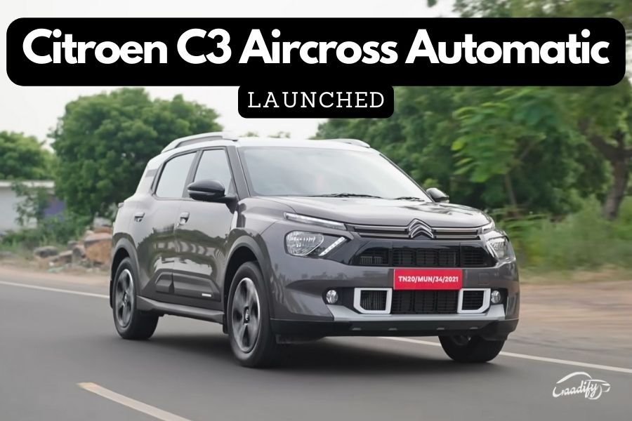 Citroen C3 Aircross Automatic Launched At Rs 12.85 Lakh
