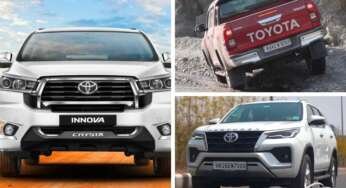 Temporary Hold on Toyota Innova Crysta, Fortuner, and Hilux Shipments Amid Certification Irregularities