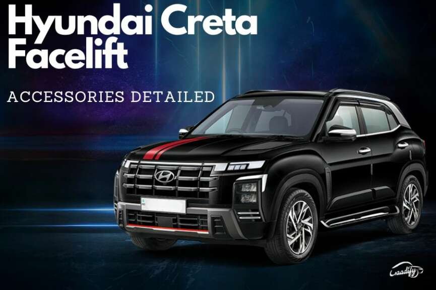 Hyundai Creta 2024 Accessories Detailed In Images, Full Price List
