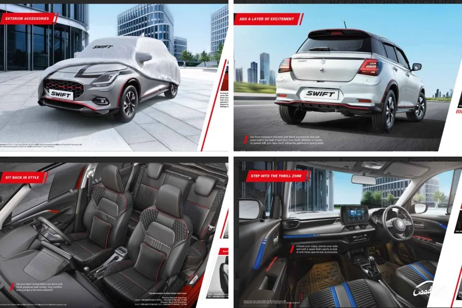 New Maruti Swift 2024 accessories