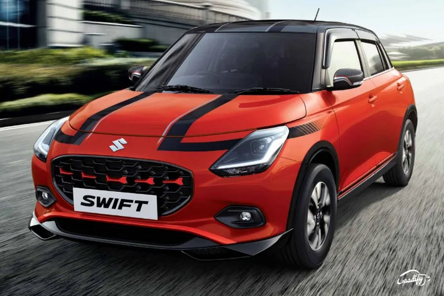 New Maruti Swift 2024 Racing Roadster accessory pack