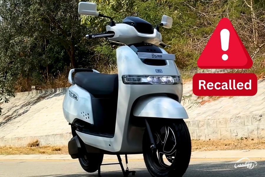 TVS Recalls iQube E-Scooter To Inspect Chassis Bridge Tube - GaadiFy