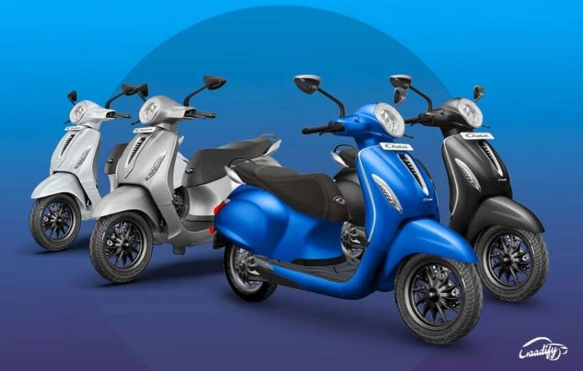 New Bajaj Chetak Blue 3202 price