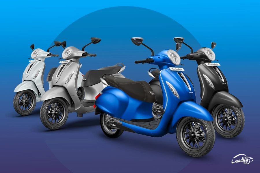 New Bajaj Chetak Blue 3202 price