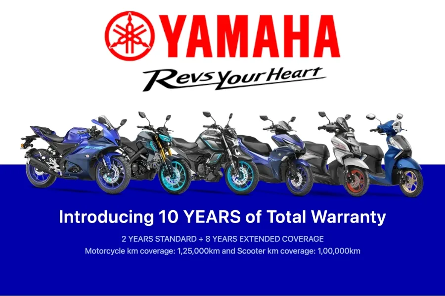 Yamaha 10 year warranty coverage