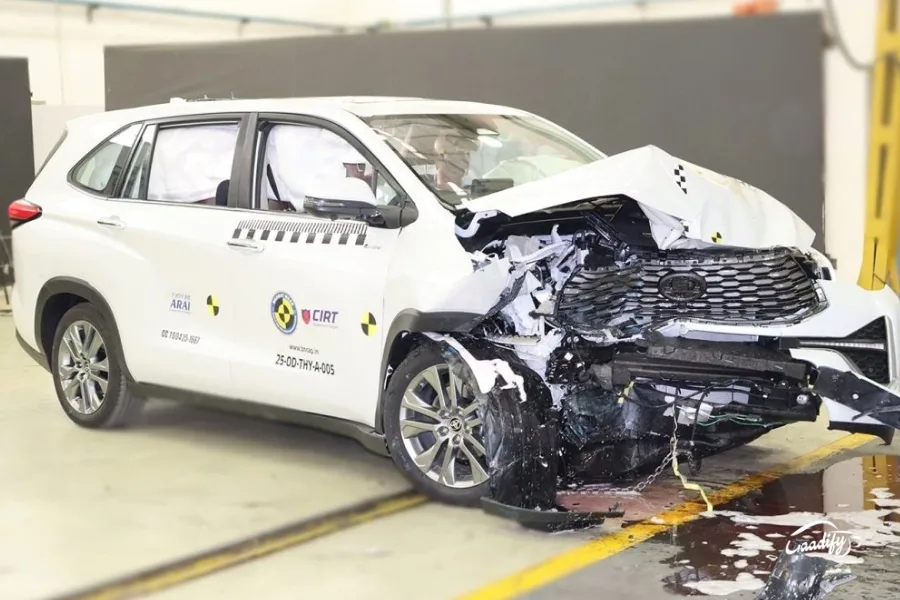 Toyota Innova Hycross Crash Test Safety Rating By Bharat NCAP