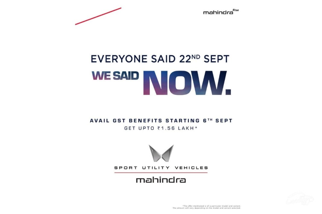 Mahindra SUVs GST benefits