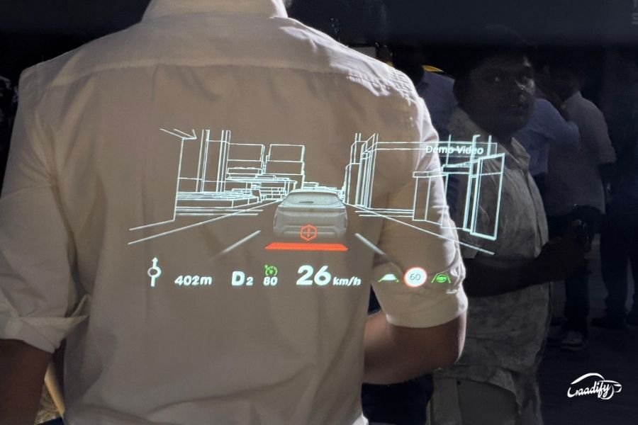 Tata Sierra heads-up display