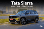 2025 Tata Sierra Full Price List Revealed