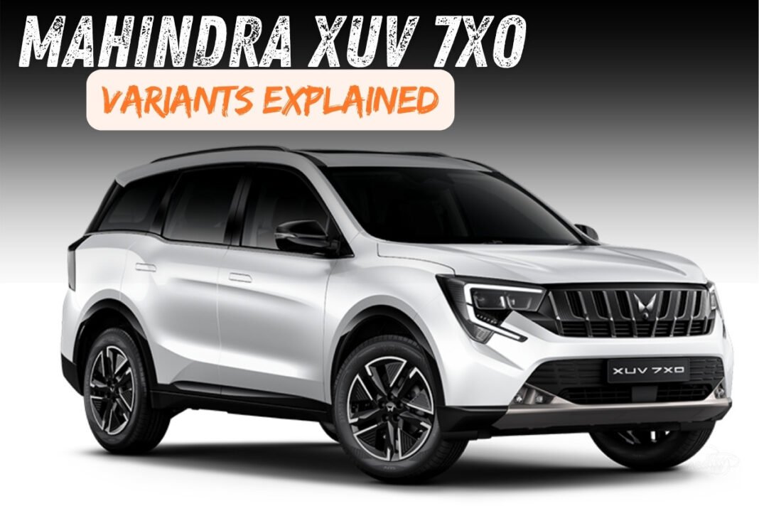 Mahindra XUV 7XO variants