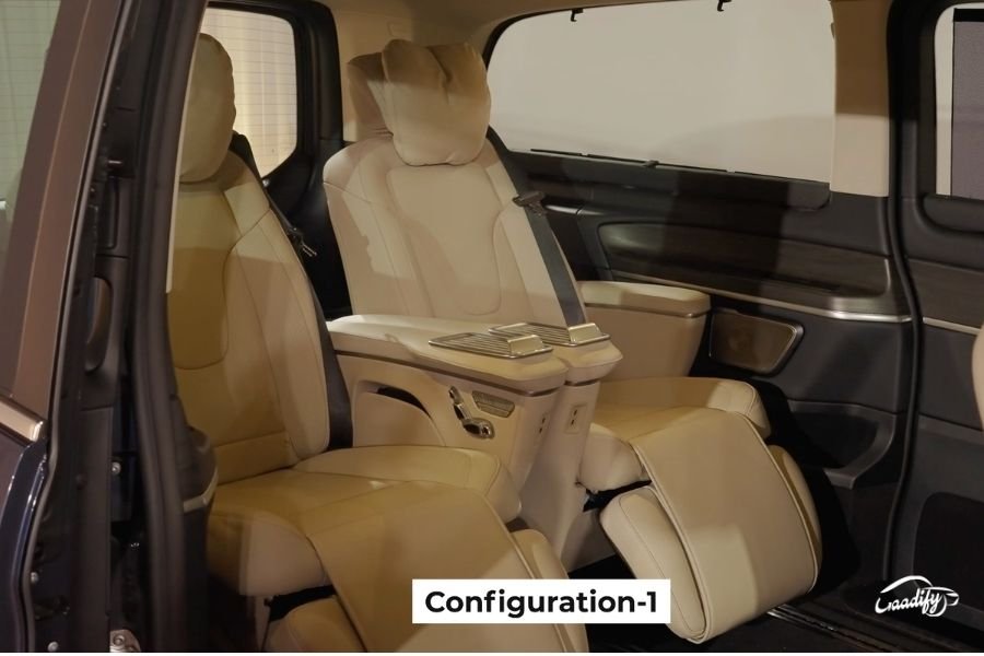 Mercedes-Benz V-Class interior and rear seats