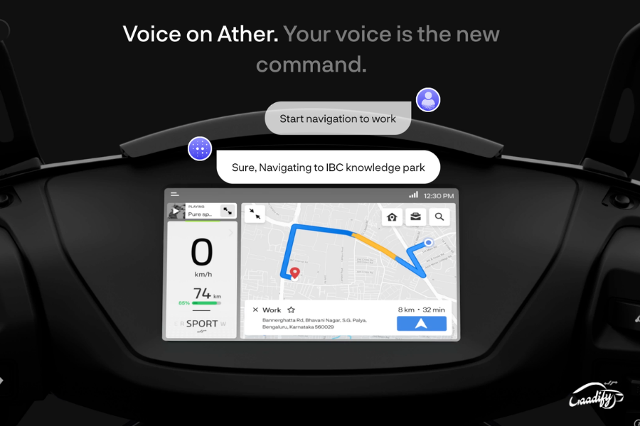 Ather voice commands explained