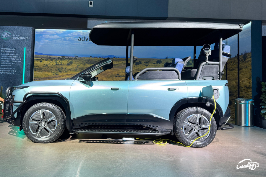 Tata Sierra EV Sentuary Version for national park jungle safaris