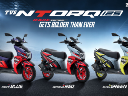 TVS Ntorq 125 Race Edition colours