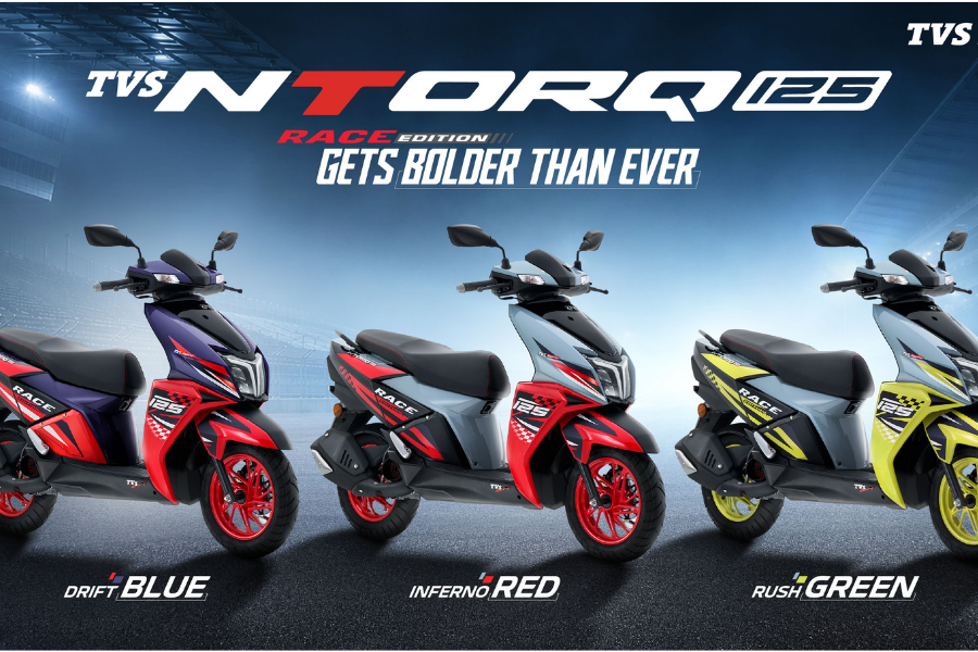 TVS Ntorq 125 Race Edition colours