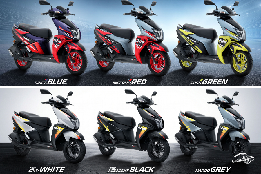 TVS Ntorq 125 new colours