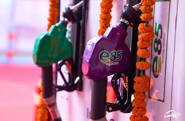 E85 ethanol-blended petrol fuel price in Mumbai vs Delhi