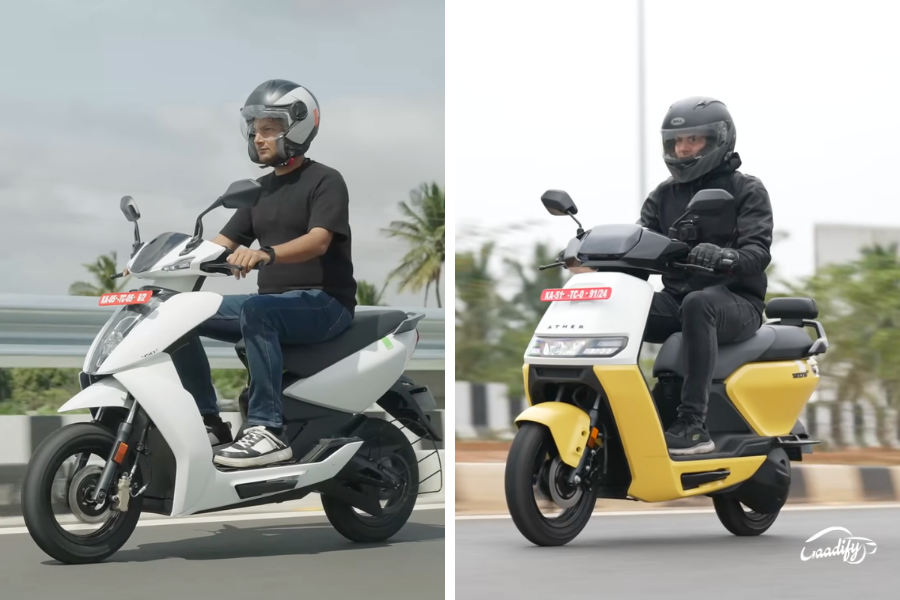 Ather Rizta and 450X battery and range