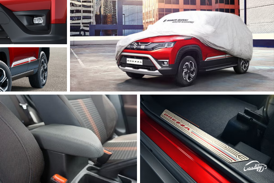 2026 Maruti Brezza exterior and interior accessories