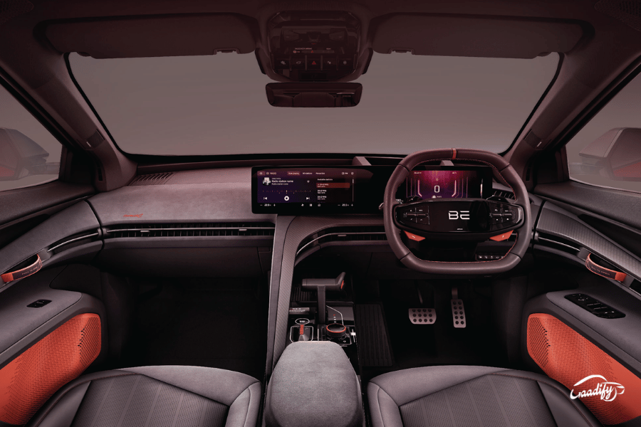 Mahindra BE 6 Sporteq Formula E interior