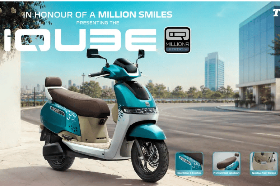 TVS iQube MillionR Edition range