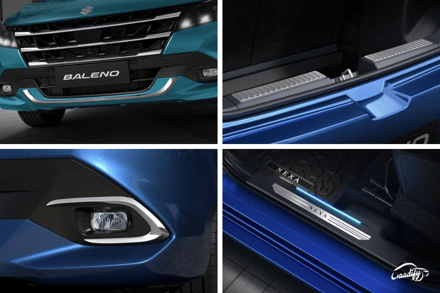 2026 Maruti Baleno exterior and interior accessories prices