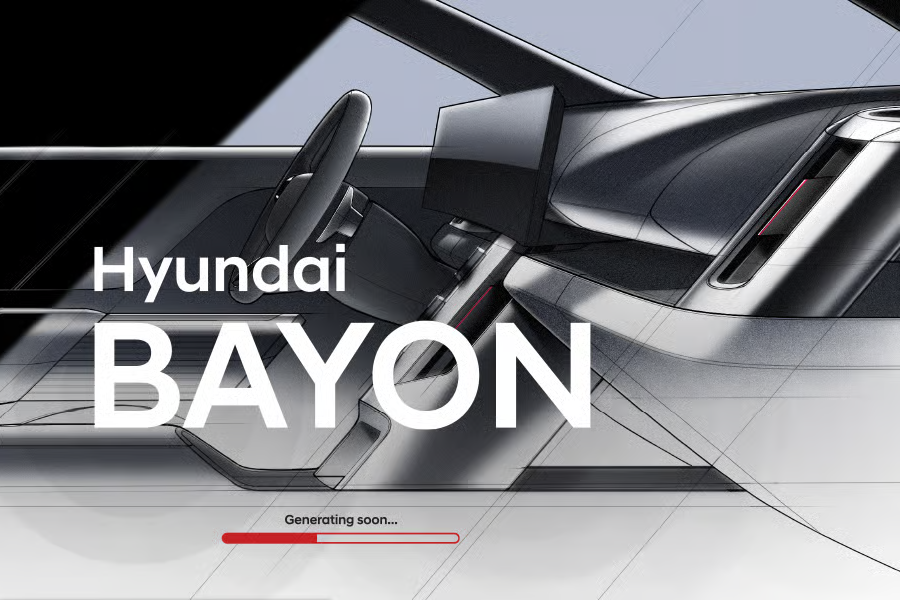 Hyundai Bayon interior sketch